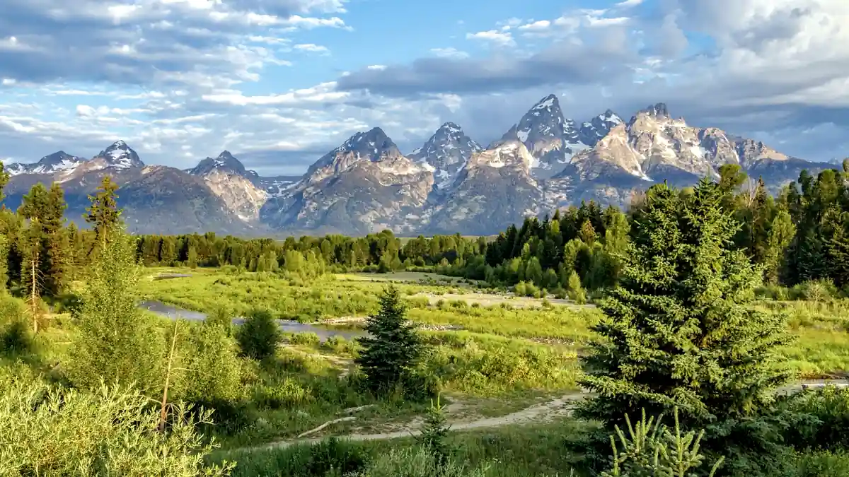Snake River Overlook mit Blick auf die Teton Range in Wyoming