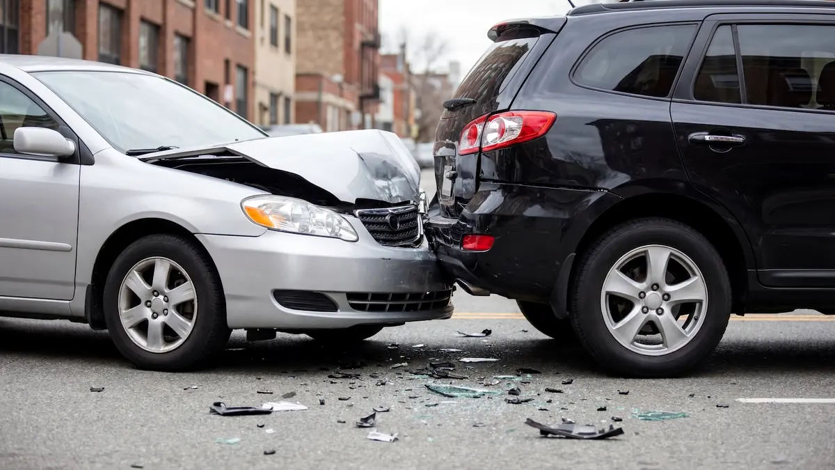 USA-Mietwagen mit Unfallschaden am Heck