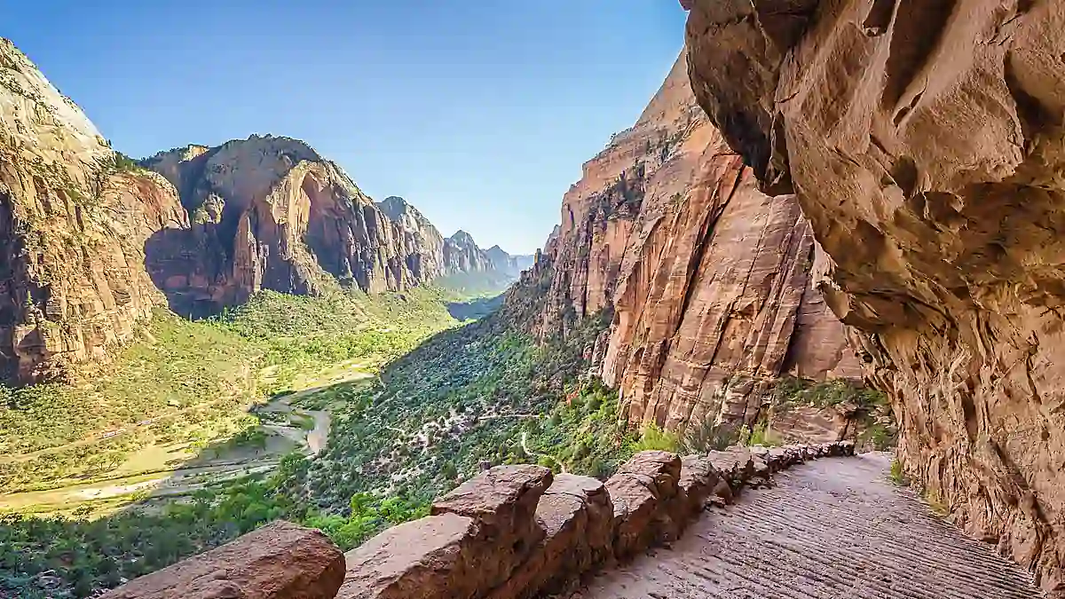 Angels Landing Trail im Zion Nationalpark in Utah